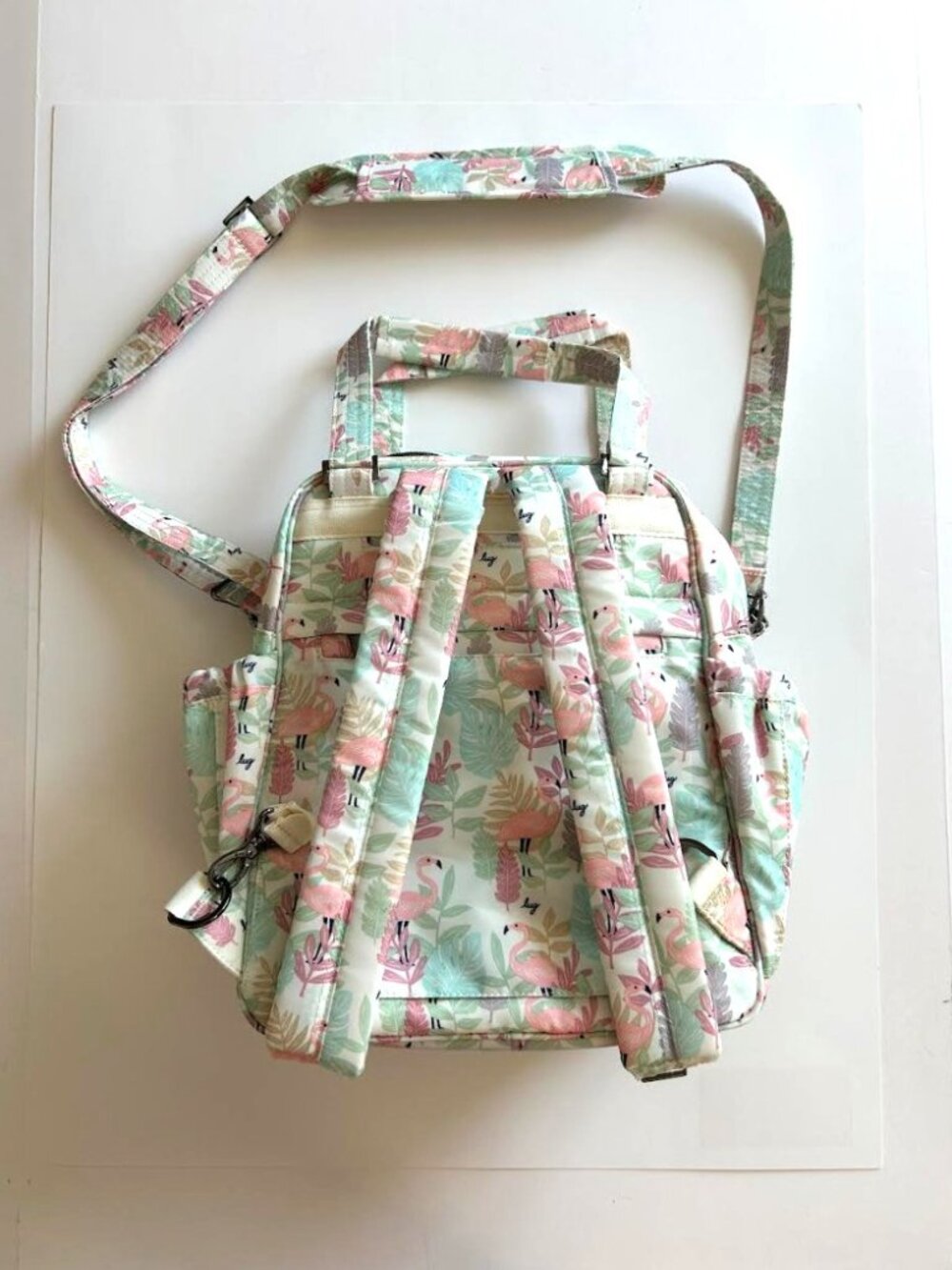Lug Legacy Collection Mini Puddle Jumper Convertible Tote Bag Flamingo Foliage - Picture 10 of 12